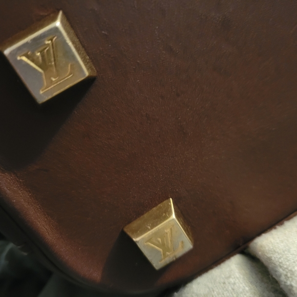 $425EMT Authentic Monogram Mini Lin Alma Haut Tall Domed Satchel Handbag++ - Picture 8 of 12